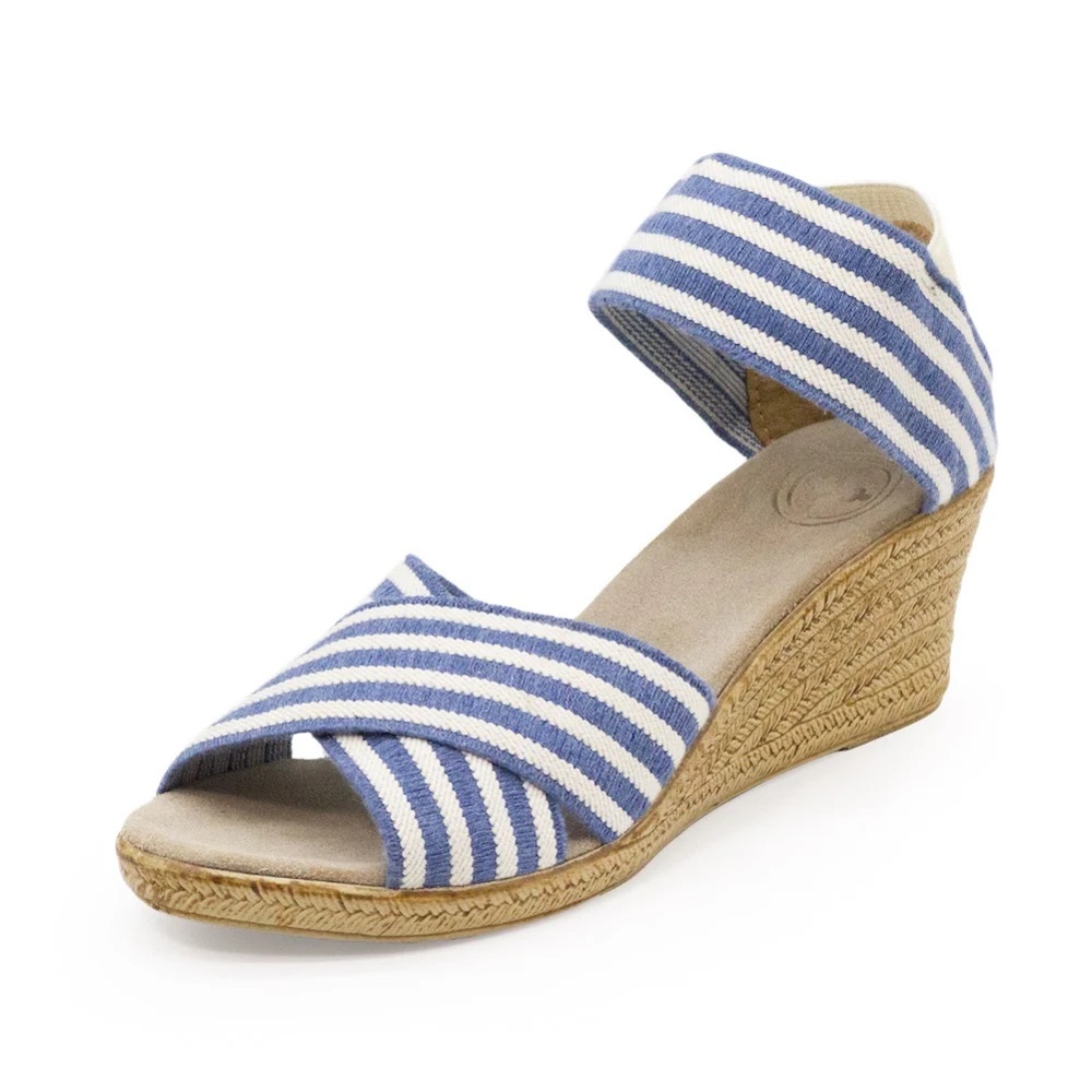 New Charleston Shoe Company Cannon in Navy(Cobalt)/White Stripe Sz6